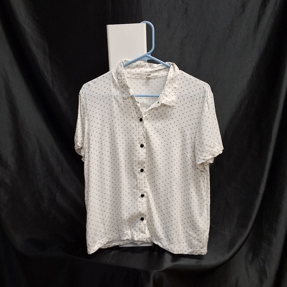 Vans White Shirt with Black Dots - Picture 8 of 12